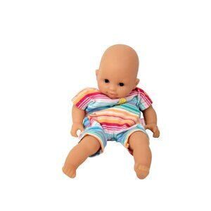 Corolle Baby Doll With Striped Outfit Rubber Duck Embroidery 12-Inch Multicolor